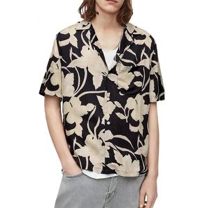 AllSaints Giardino Floral Print Shirt